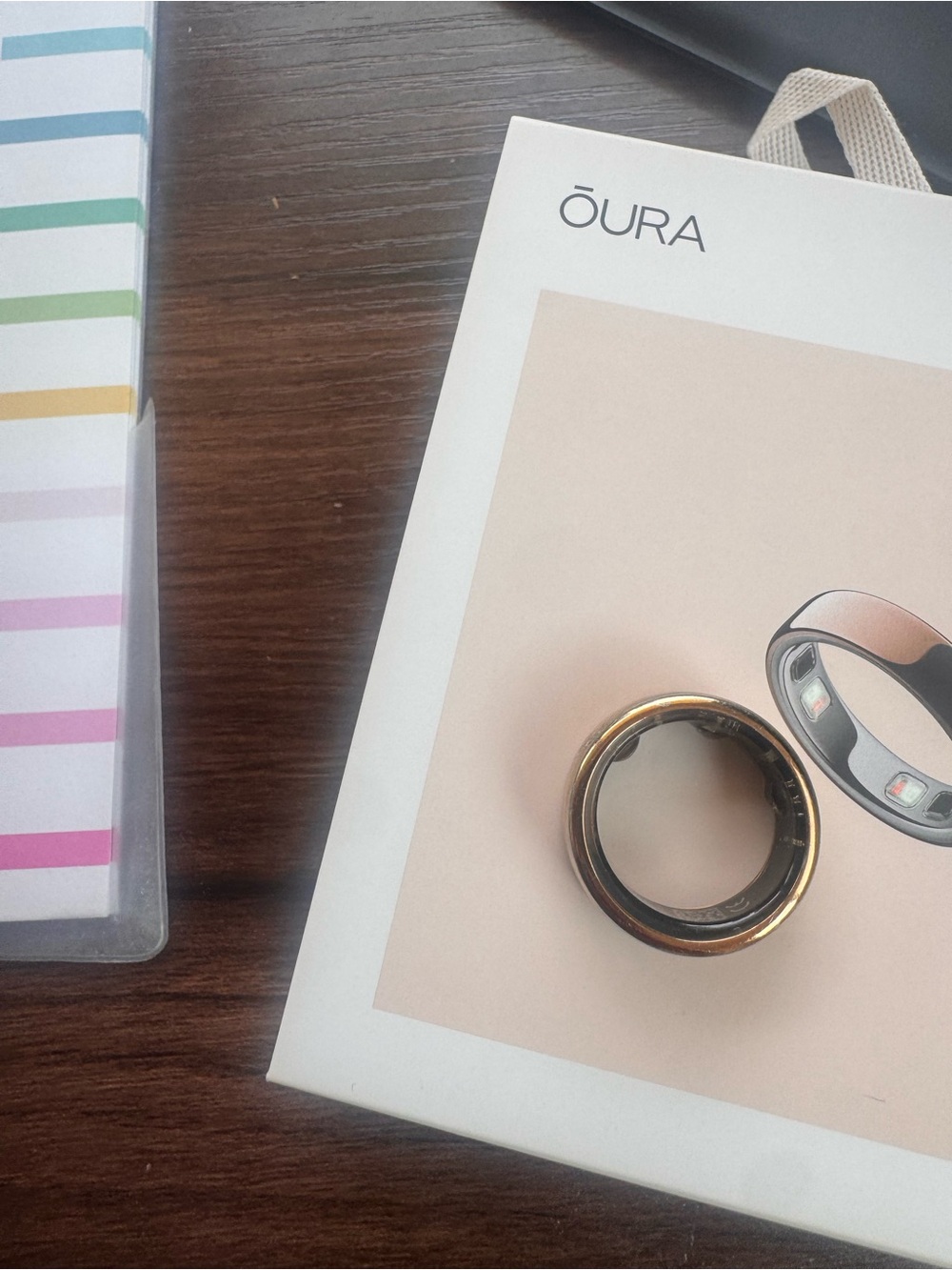 Oura Ring Smart Ring in Rose Gold size 8 gen3